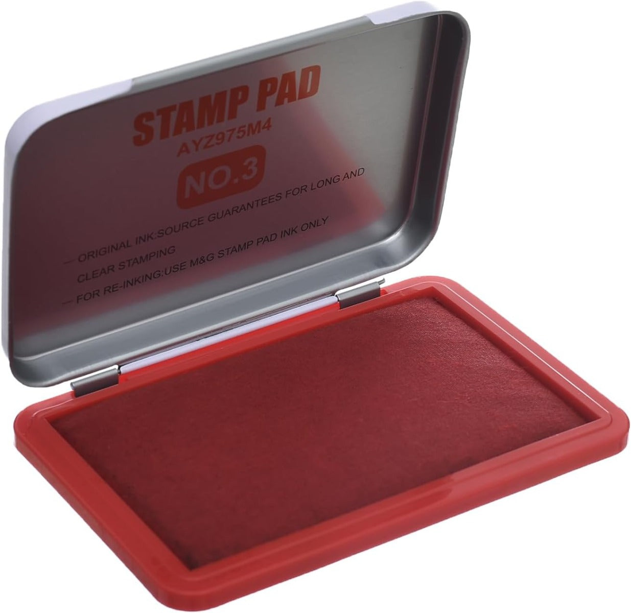 وسادة حبر M&G Chenguang، رقم 3، حبر أحمر لطباعة واضحة في المكاتب وختم المستندات - رقم: AYZ975M4