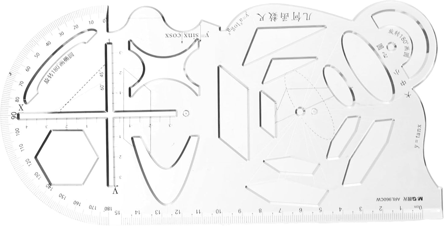 M&G Chenguang Plastic Ruler, 15cm Accurate Measurements, for School No:ARL960CW