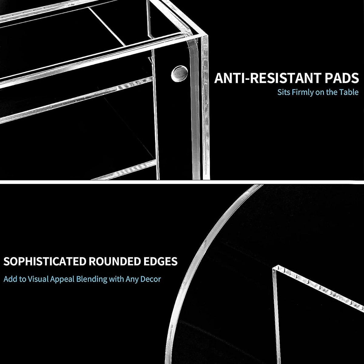 Acrylic Clear Office Organizer Multiple Space.