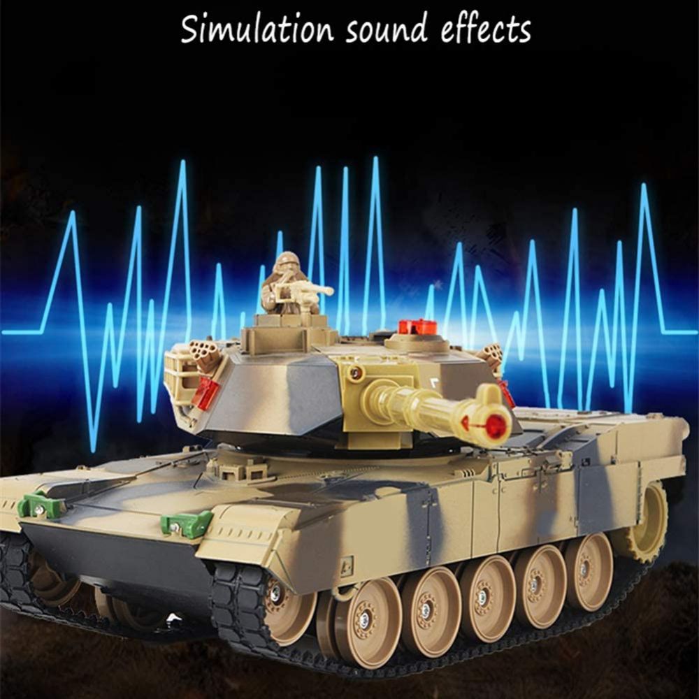 دبابة تعمل بجهاز تحكم عن بعد، موديل كهربائي قابل لإعادة الشحن - قطعتان - رقم: XJ17