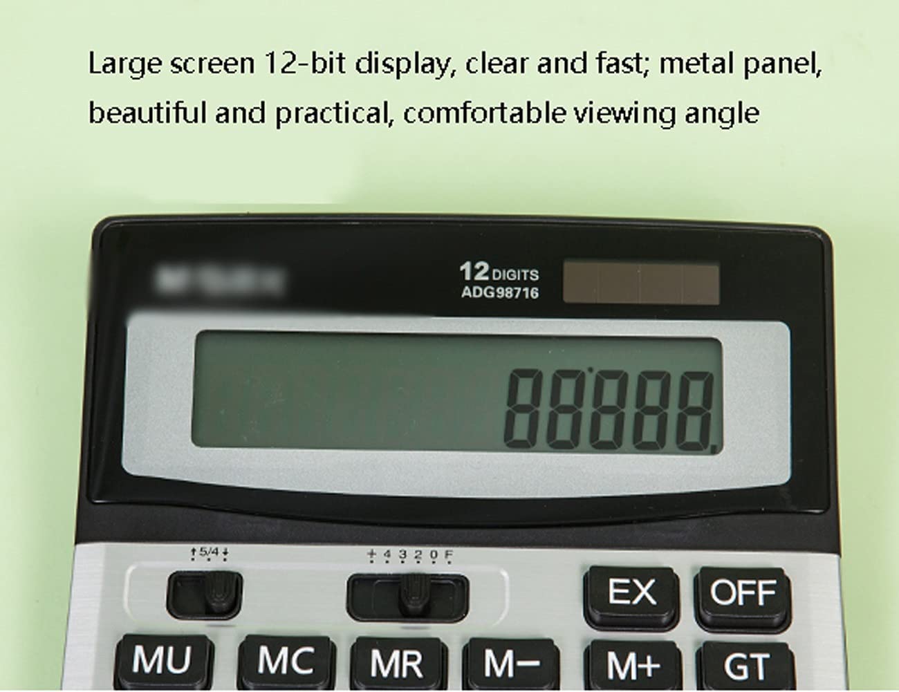 M&G Chenguang Portable Dual Power Calculator, 12-Digit - No:ADG98716