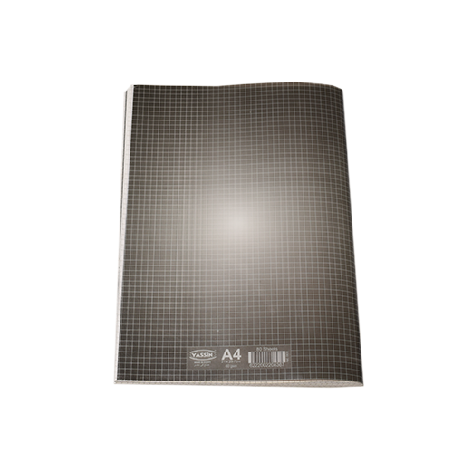 Yassin A4 Square Lines Notebook Pin – 80 Paper