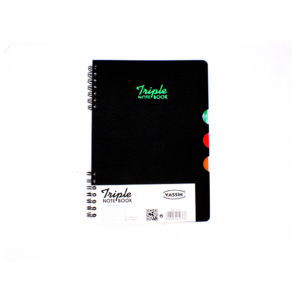 دفتر ملاحظات ياسين ثلاثي الأسلاك - A5