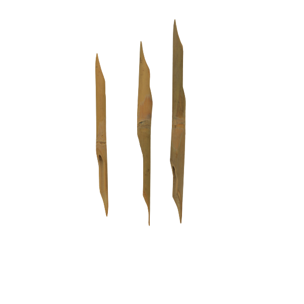 Pack of 3 Wooden Reeds for Calligraphy Writing