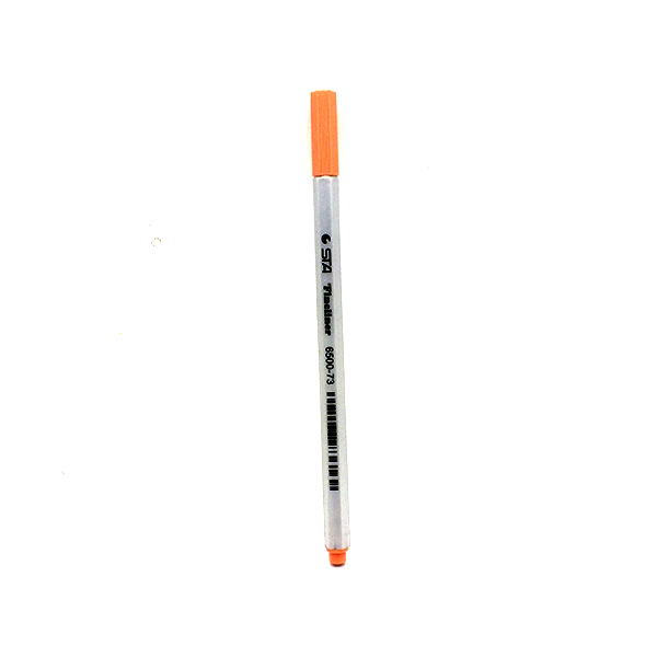 STA Fineliner Pen Light Orange No.6500-73