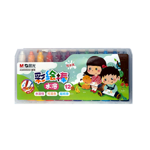 ألوان باستيل زيتية تويست من إم آند جي، ١٢ لونًا، رقم ٨٠٠٢