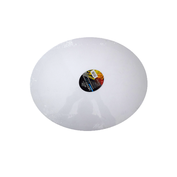 لوحة قماشية بيضاوية مشدودة 40 × 50 سم