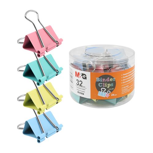 مشابك ورق ملونة من إم آند جي، 32 متر