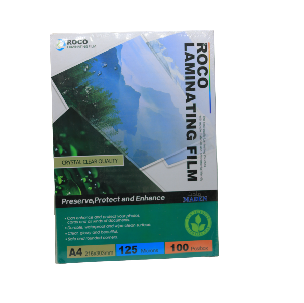 عبوة أغشية التغليف من روكو، مقاس A4 (303 × 216 مم)، 100 قطعة