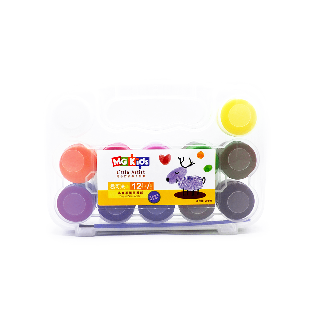M&G Finger Paint Kit 12 Colour No.ZPLN6515