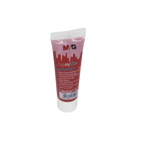 M&G Acrylic Colour Tube Crimson Red (315) 75 ML No: APLN6598
