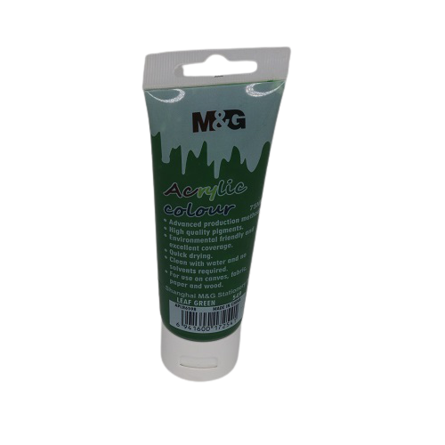 M&G Acrylic Colour Tube Leaf Green (549) 75 ML No: APLN6598