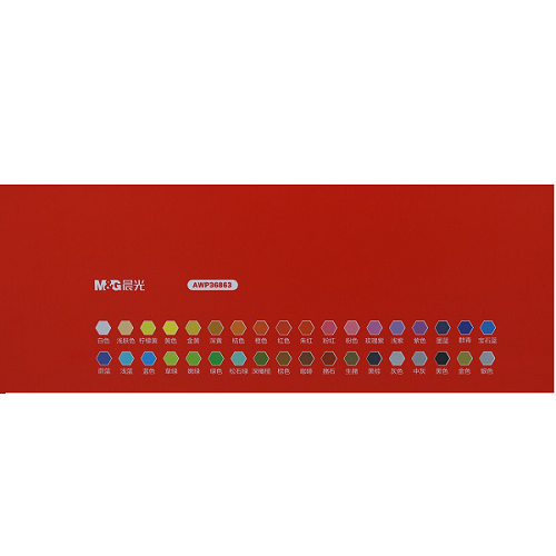 M&G Chenguang Color Pencils In Metal Box - 36colors - No:AWP36863