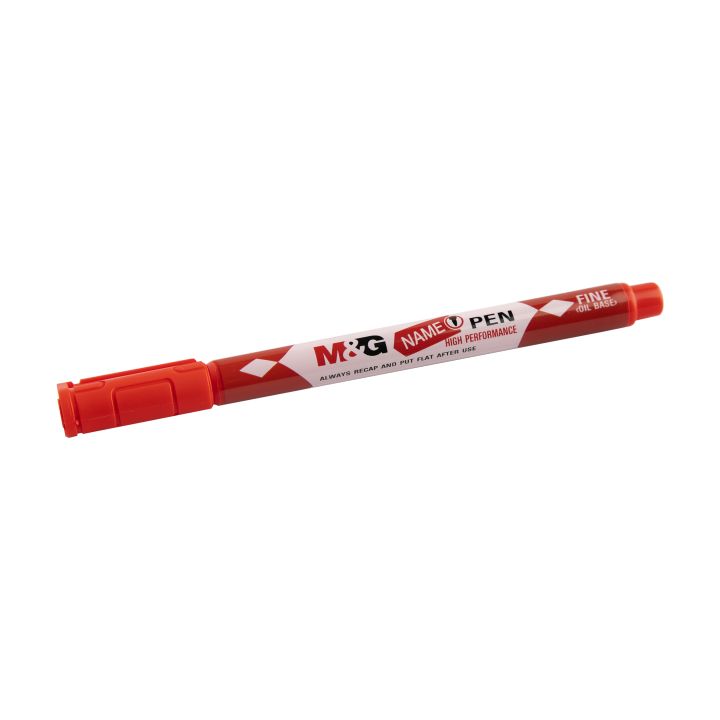 M&G Chenguang Thin Name Pen Oil Base Marker Red - No: APM25671