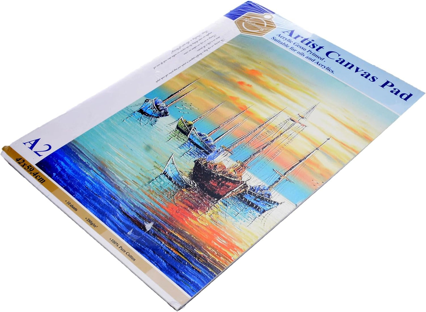 Keep Smiling A2 Canvas Sketchbook, 10 Sheets - NO: 280 Gsm