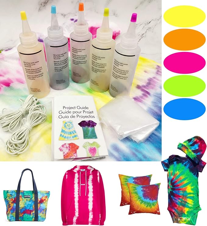Single-Step 8 Colors Fabric Painting Dyeing Set Kit Kids Adults Clothes Shirts Bags - MY283