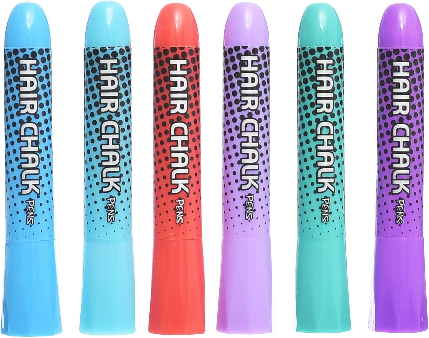 مجموعة طباشير الشعر عالية الجودة من ميدو MD-707، قابلة للغسل، بألوان زاهية، مع مشط، آمنة للاستخدام في صالونات التجميل، مناسبة لمكياج حفلات أعياد الميلاد، عبوة من 6 قطع - ألوان متعددة