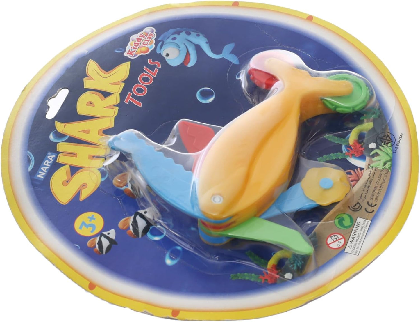 أداة تشكيل الطين من كيدي كلاي نارا، 6 في 1، تصميم سمكة