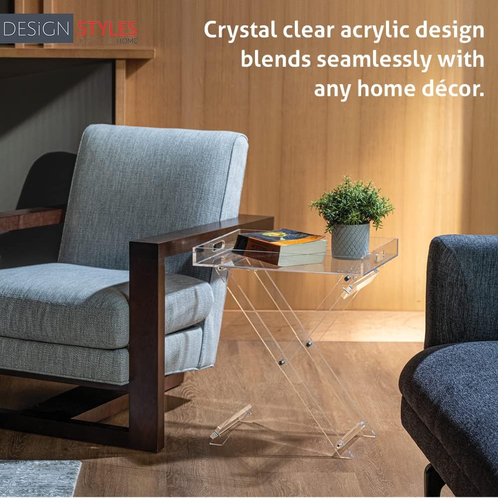 Acrylic Folding Tray Serving Table.