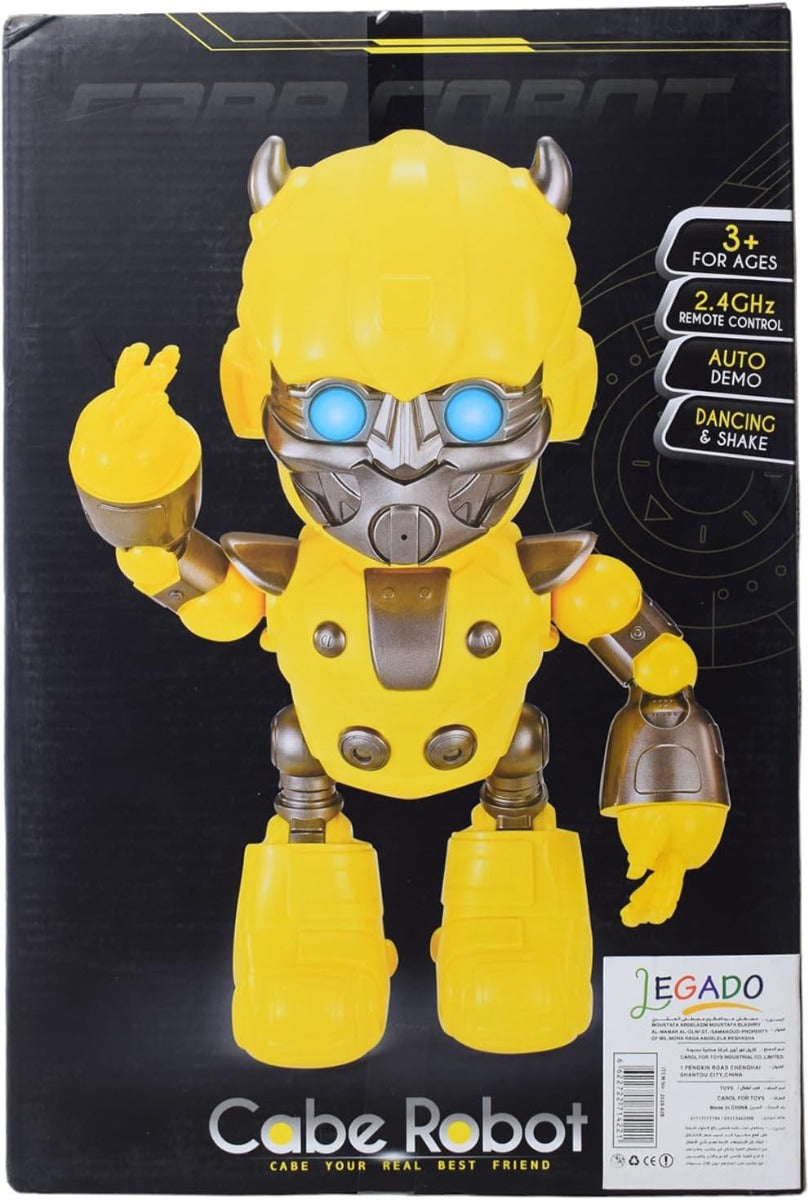 Legado Plastic Robot Bumble Bee Dancing & Shaking Cabe Robot 2.4Ghz 30x20x15cm
