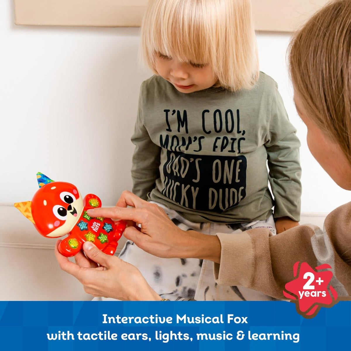 لعبة ثعلب موسيقية تعليمية للأطفال الصغار من عمر سنتين فما فوق