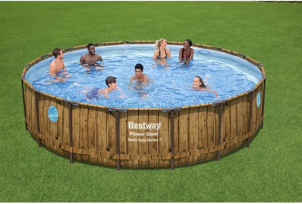 Bestway Power Steel Swim Vista Series Above Ground Pool Complete Set with Filter Pump 549x122 cm - No: 56977