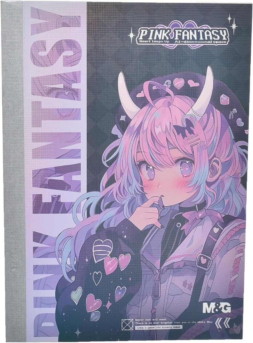 M&G Chenguang Fantasy lined Notebook, Portable Note-Taking, A5 Size, 40 Sheets - No:APNBC030