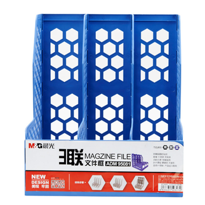M&G Honeycomb Triple File Box 3 hole - No:95081