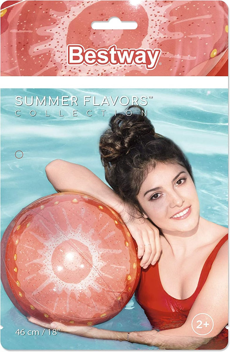 Bestway Inflatable Fruits Beach Ball , 46 cm - No:31042