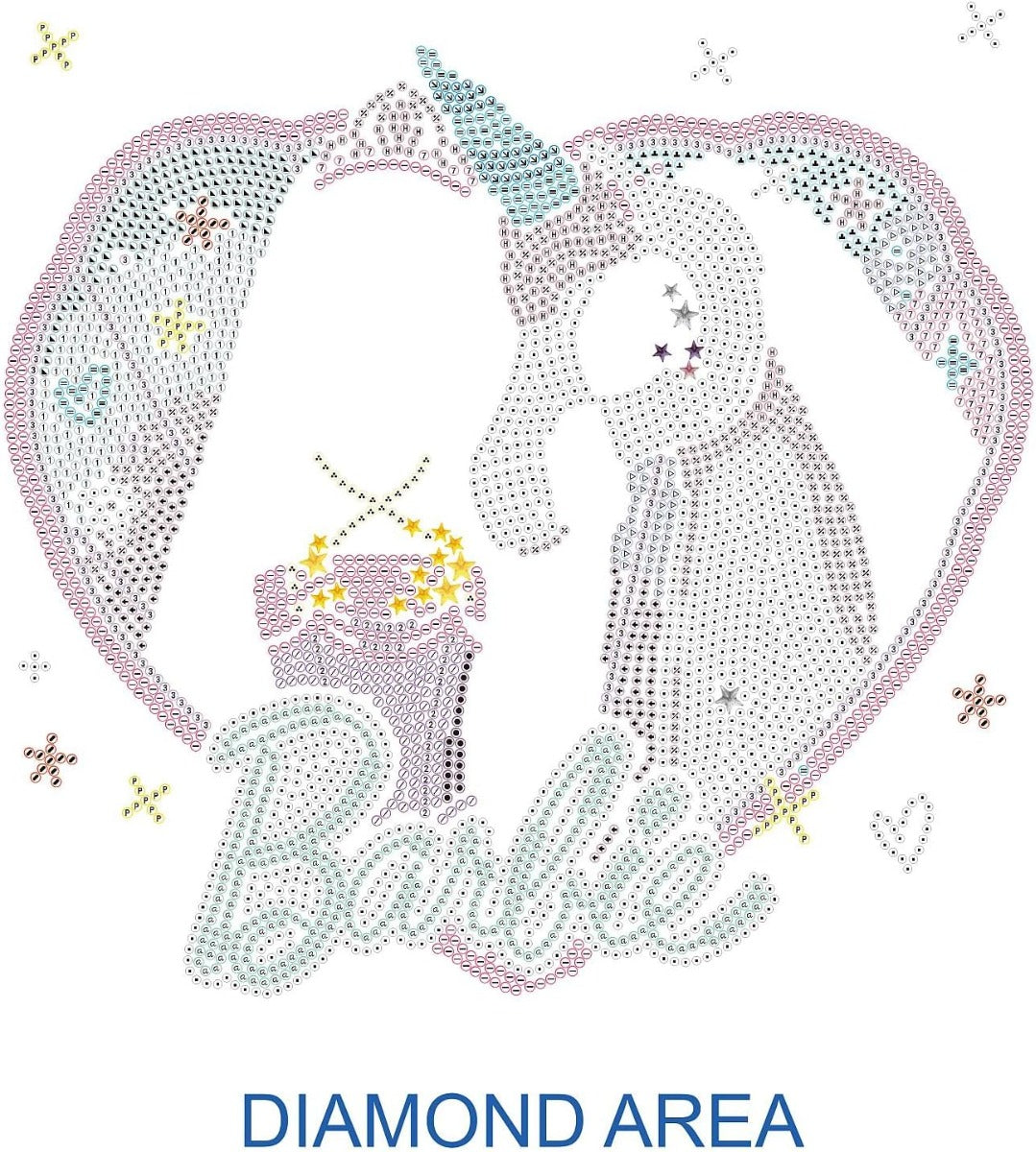 DIAMOND DOTZ Barbie Original 5D Diamond Painting Set 28cm x 28cm - No:DBX.094