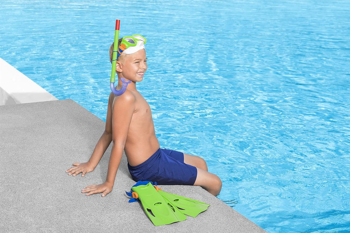 Bestway Diving Kit snorkel set Mask, Fins, Tube - +3 years - No:25039