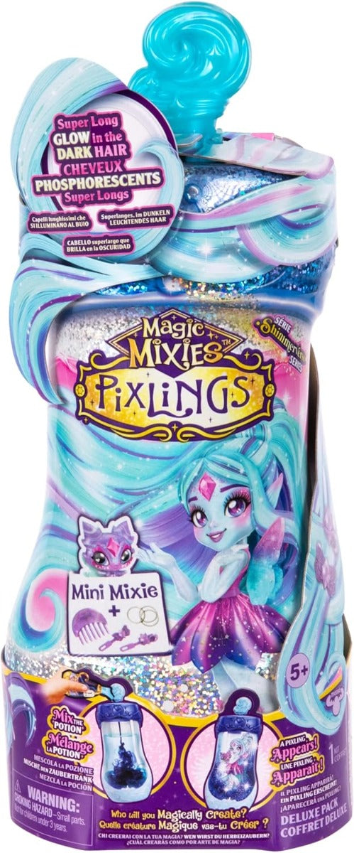 Magic Mixies Pixlings Deluxe PacK, Shimmer Reveal Galaxy Hair Flyt the Dragonfly Hair - No:14999