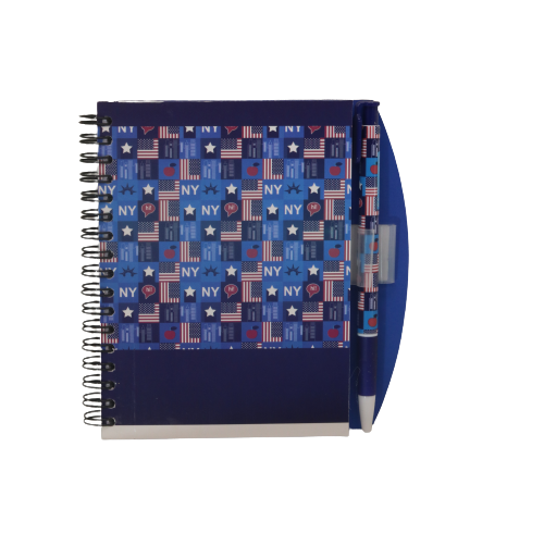 Yassin Hi New York Notebook with Pen - A6 - No:82777B