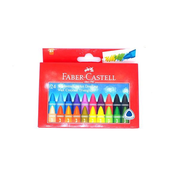 Faber-Castell 24 Triangluar Wax Crayons