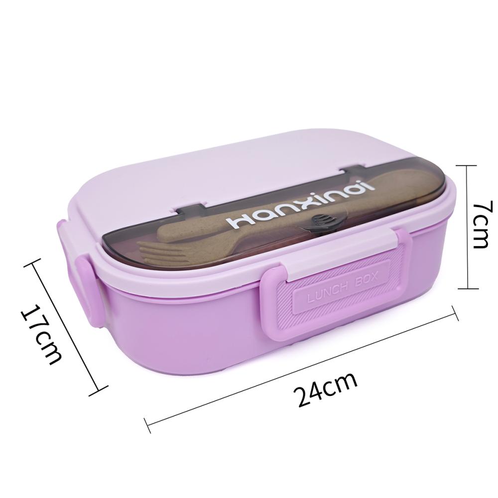Hanxindai 304 Stainless Steel Lunch Box with 2 Compartments 1000ML – Leakproof Food Container for School, Office & Travel