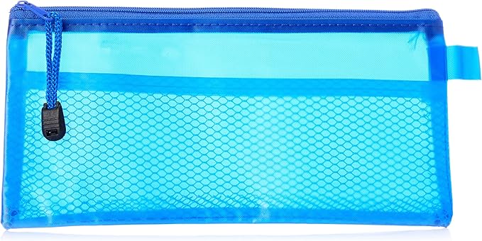 Fabric pencil case with zipper, 12x23 cm - B6 - 1Pcs