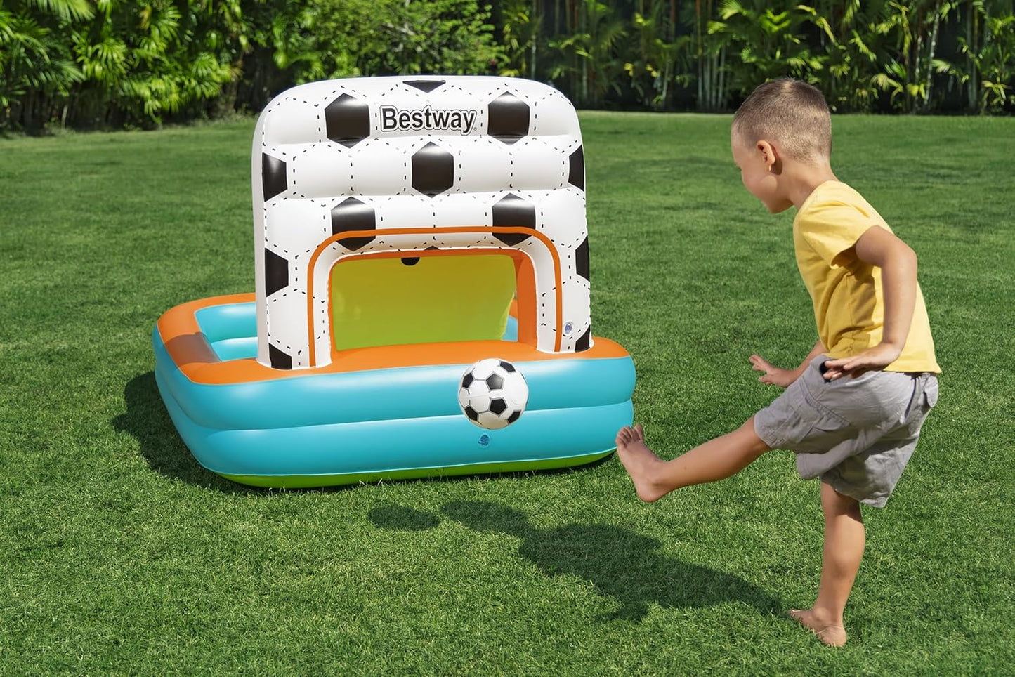 Bestway Kick 'N Swish 3-in-1 multi-Use Ball Pit - Inflatable Playground With Balls 120 x 107 x 84 cm - No: 52728