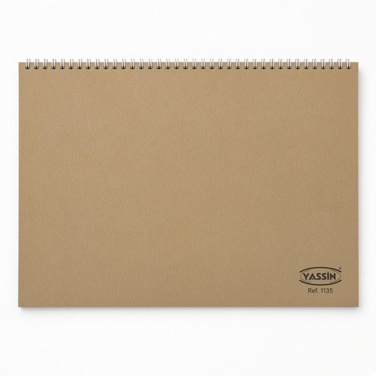 Yassin A4 Spiral Brown Craft Paper Sketch Book, 30 Sheets, 200 GSM – 1 pcs - No: 1135