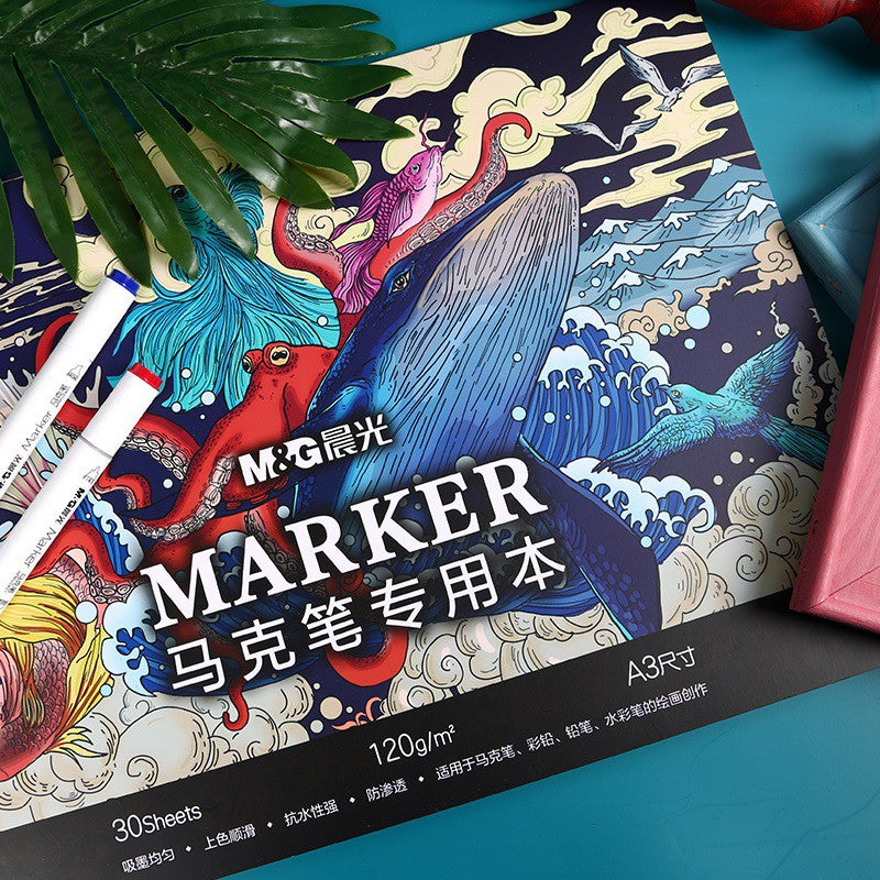 M&G Chenguang Sketch Marker Professional Painting Book-A4-No:80Y96