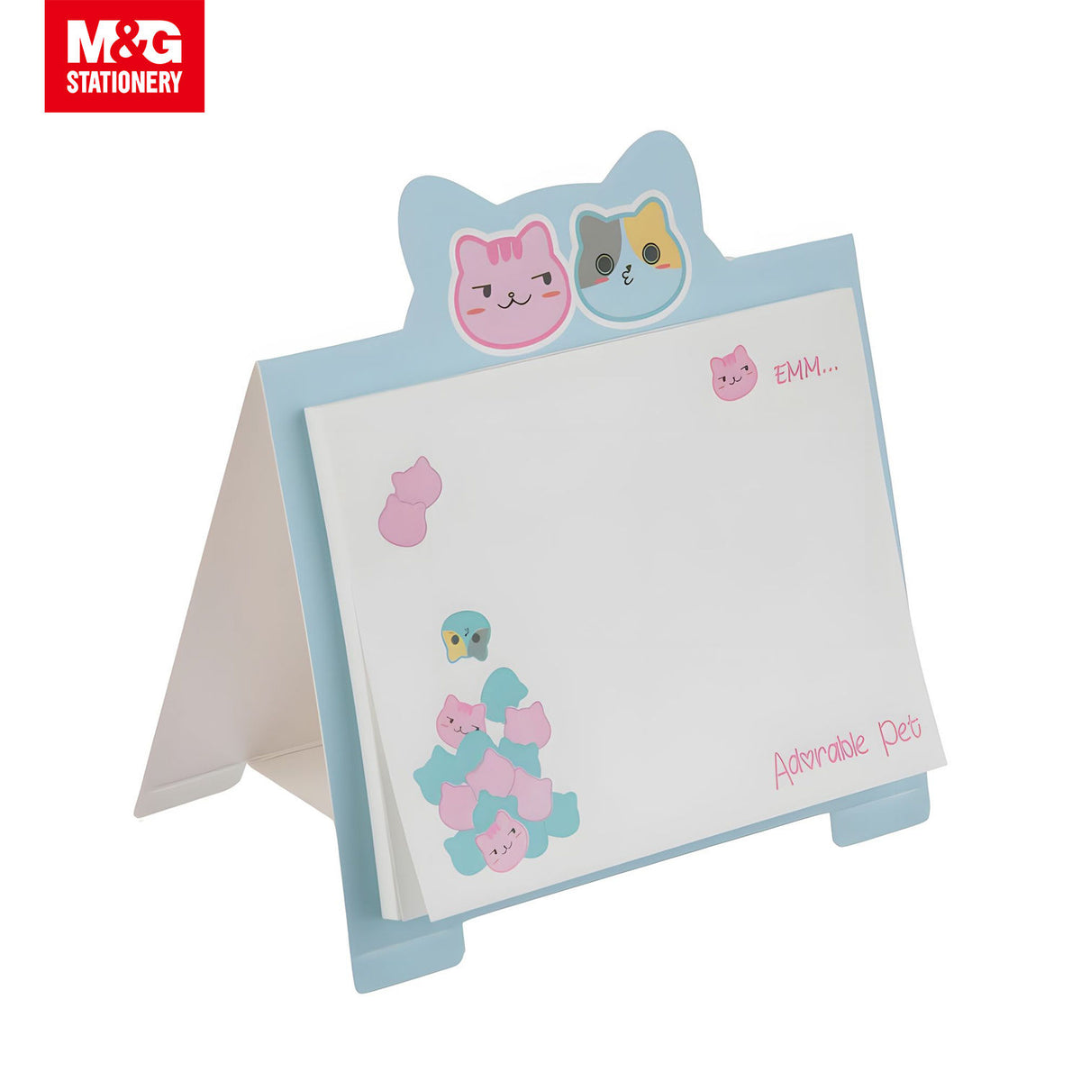 M&G Chenguang Adorable pet Sticky Notes For Students 40 Sheets 76 * 100mm - White - 1pcs - No: AS34V191