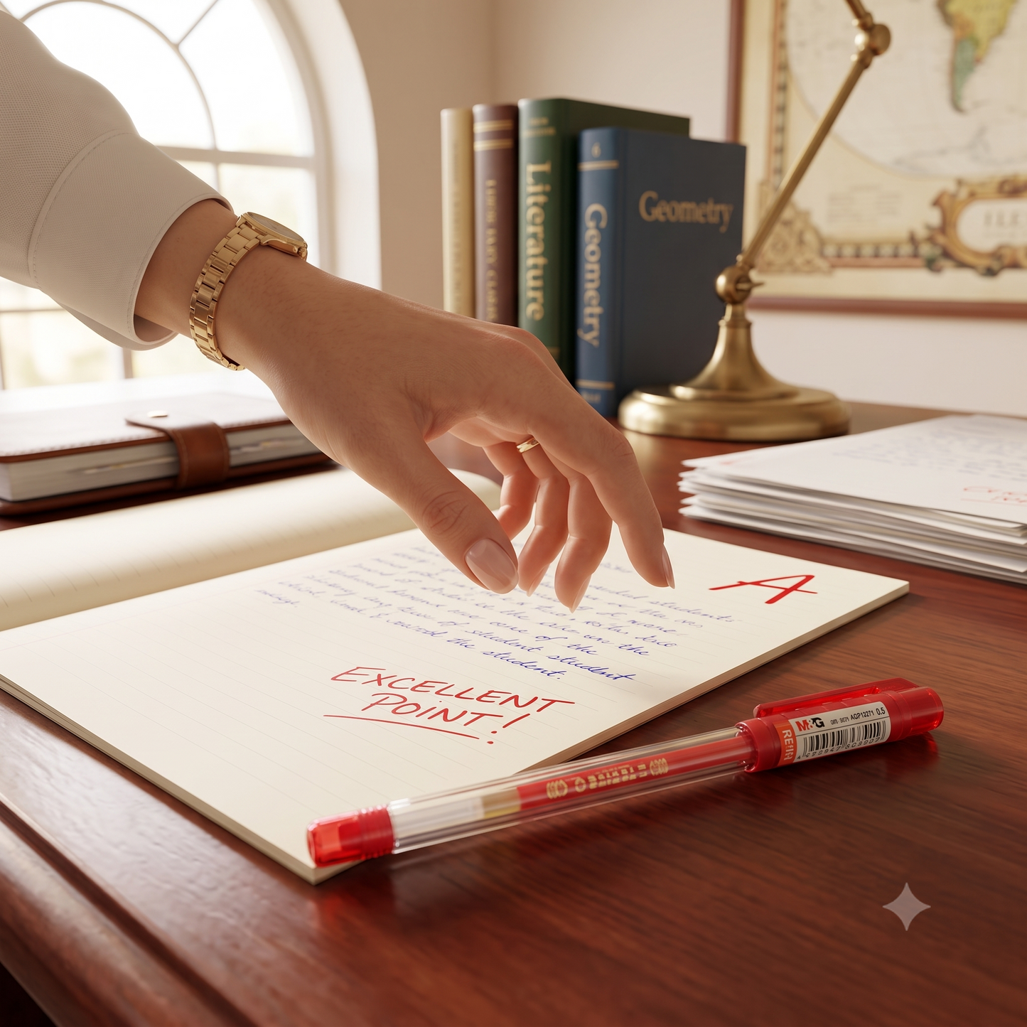 M&G Office G Gel Pen 0.5mm Red – Smooth Quick-Dry Gel Ink (No.13271)