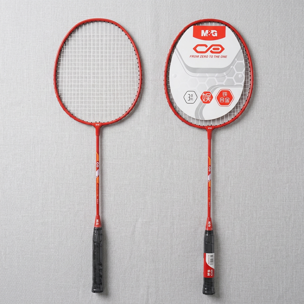 M&G M2 badminton racket set of 2 flatlay