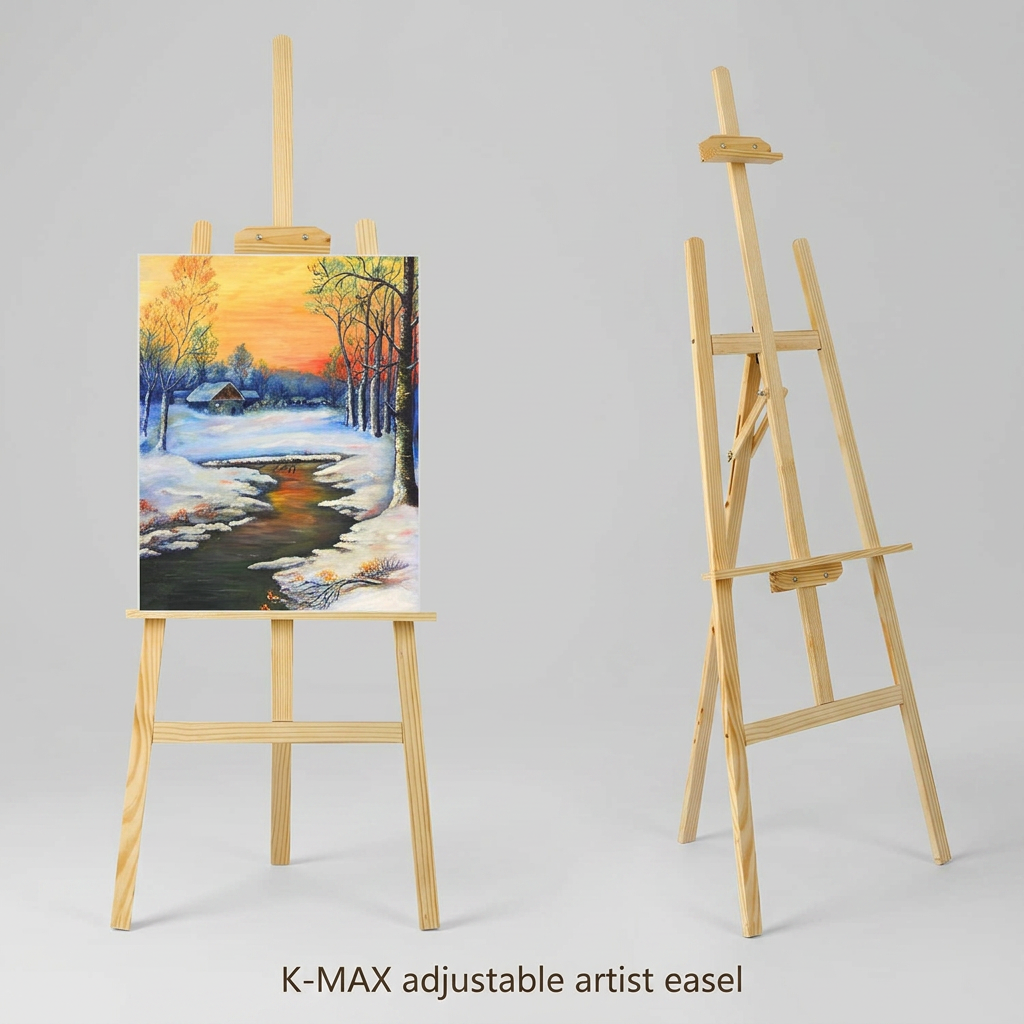 K-max adjustable artist easel full stand studio packshot