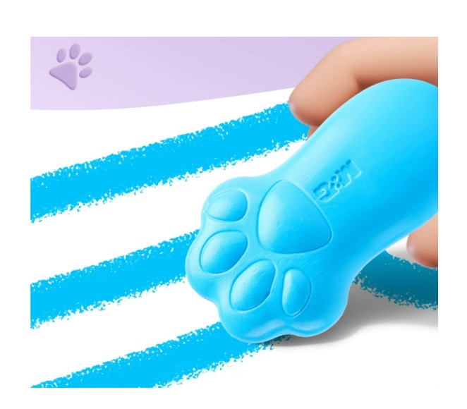 M&G Chenguang So Many Cats Claw Shaped Wax Crayon 12 Colors Bright and Safe Artistic Expression, SMC, Non-Toxic- No:AGMX4179