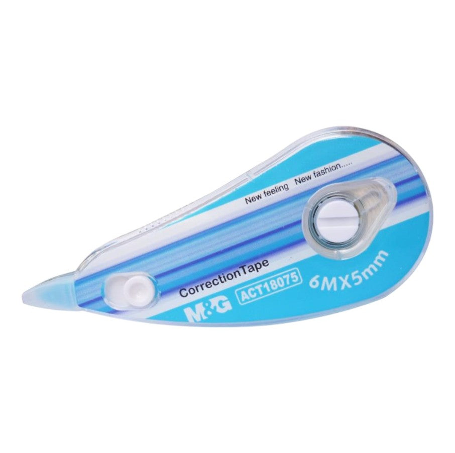 M&G Chenguang Correction Tape Value Pack – 3 Pack, 6m x 5mm Each, Instant Dry White Correction Tape for School, Office & Home - 1 Pack - No:ACT18080