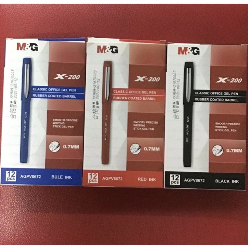 M&G Chenguang X-200 Ballpoint Pen 0.7mm– Smooth Writing Retractable Ball Pen - 1pcs - No: AGPV8672
