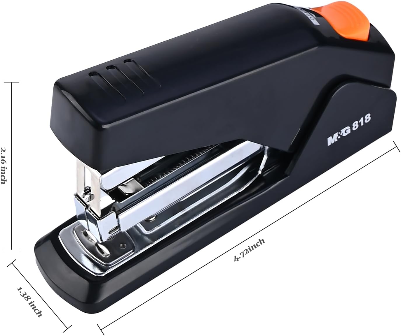 M&G Chenguang Power Saving Stapler – 25 Sheets Capacity, 24/6 Staples, Easy Push-Button Loading - 1pcs - No: MG818