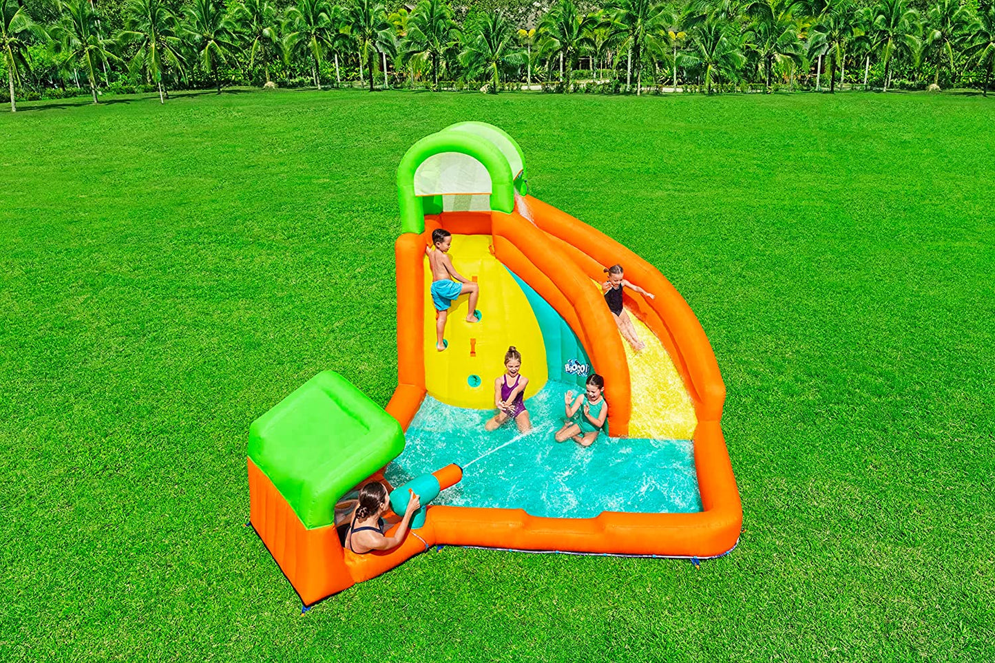 مركز ألعاب مائية من بيست واي مع زحليقة كانوبي كوف - 426*369*173 سم - رقم: 53436