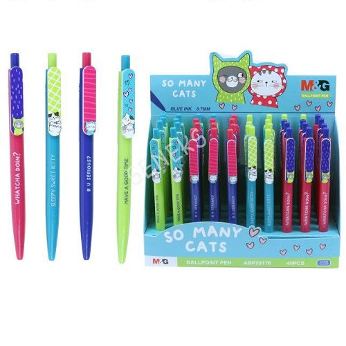 M&G Multi-Coloured Blue Ballpoint Pen No.20176