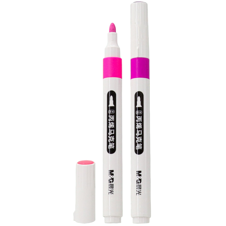 M&G Chenguang Acrylic markers set of 12 pastel colors - No:APMT3312